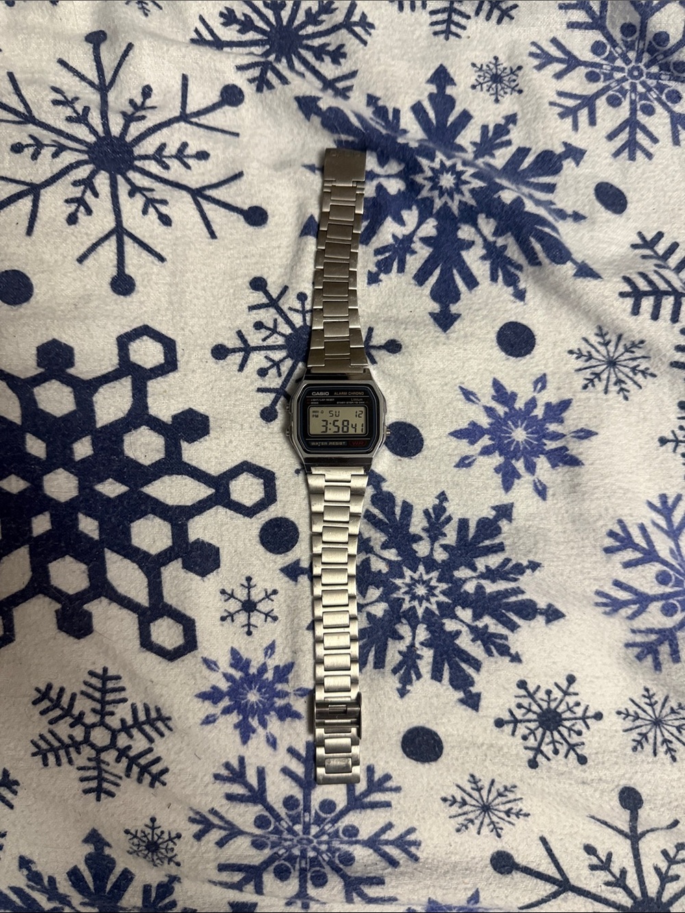 Casio Silver Digital Stainless Steel Bracelet Watch